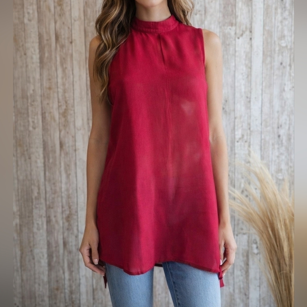 Women's Unbranded Red Blouse/Tunic Size S